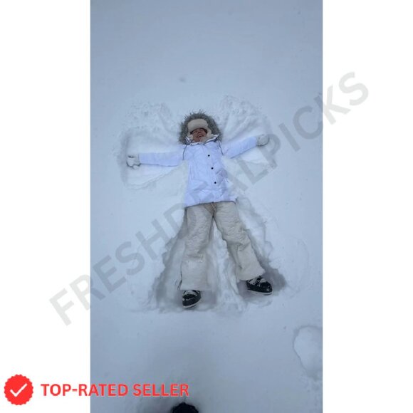 Winter Parka Jacket Classic Hooded Elegant Slim Fit Long Outwear Pockets - Picture 8 of 8